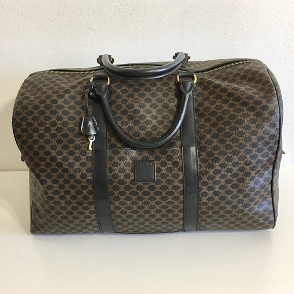 Celine Handbags - Authentic Celine Coated Canvas Travel bag brown